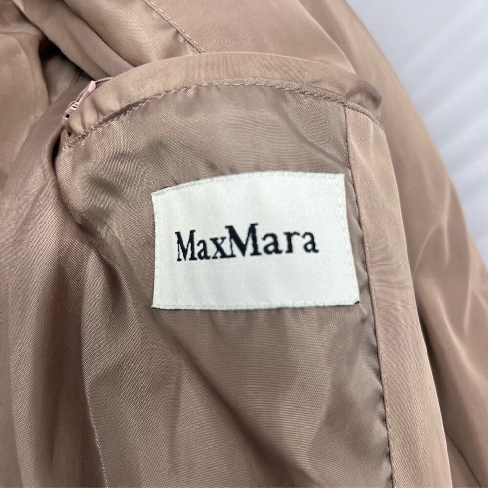 MaxMara Down Puffer Coat Brown Fur Hooded - Picture 8 of 9